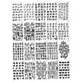 thumbnail image 1 of 20 Letter Stencils, Alphabet Number Stencils, Drawing Stencil, 1 of 7