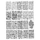 thumbnail image 1 of Plantilla de Letras de Plástico 20 Piezas Sunnimix Plantillas de números de letras, 1 of 7