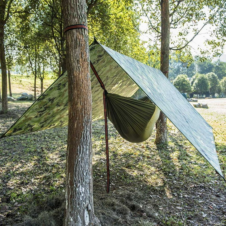 Waterproof Portable Tarp Multifunctional Outdoor Camping Traveling Awning Backpacking Tarp Shade Sail Sun Canopy Walmart