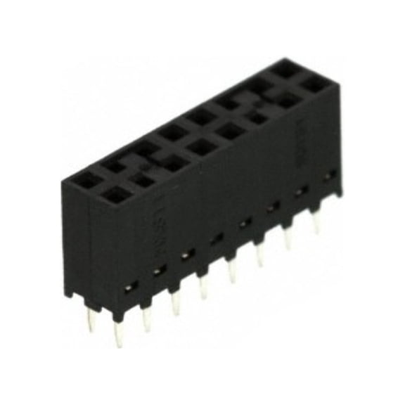 Pack of 4 0901512116 Connector 16 Position Receptacle 0.100 (2.54mm) Through Hole Tin