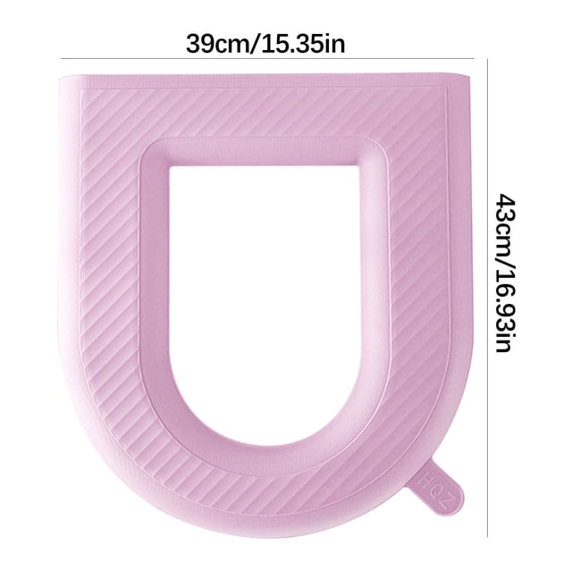 Leodye 1PCS U-Shaped Waterproof Toilet Seat Pad - Basic Bathroom Cover