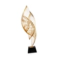 thumbnail image 2 of Estatua de arte abstracto moderno, decoración del hogar, novedad, decoración decorativa para mesa, escultura para mesa de centro, estantería de boda Grande negro, 2 of 8