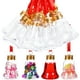 thumbnail image 2 of 12 bolas de licor navideñas rellenables con adornos transparentes para manualidades, tarros de plástico para dulces, botella de agua navideña para decorar, forma de campana., 2 of 7