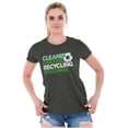 thumbnail image 4 of Save Planet Go Green Love Earth Day Womens Slim Fit Graphic Tee Brisco Brands S, 4 of 5