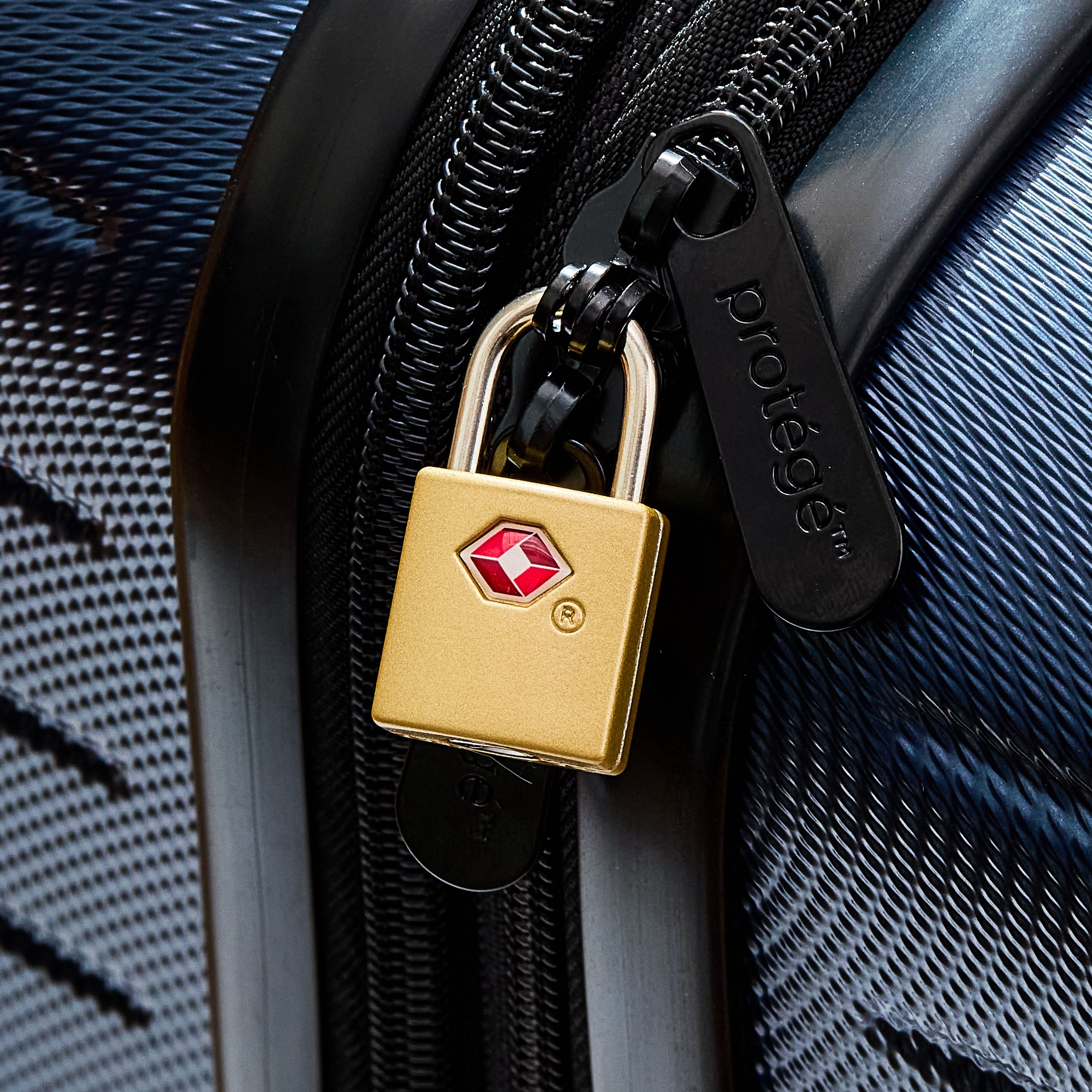 Protege Key Luggage Locks, Gold, Set of 2