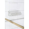 thumbnail image 2 of Prevue Pet Products F047 Wrought Iron Flight Cage with Stand, Chalk White, 2 of 7