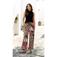 thumbnail image 4 of WIHOLL Two Piece Sets For Women Vacation Spring Summer Outfits Sleeveless Mock Neck Fashion Clothing Wide Leg Pants, 4 of 11