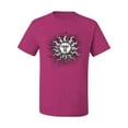 thumbnail image 2 of Wild Bobby Radiating Sun Puff Print Fashion Men's Tee, Fuschia, 3X-Large, 2 of 6