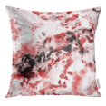 thumbnail image 1 of RYLABLUE Noir Abstrait Aquarelle Unique Rouge Brumeux Jeter Taie d'Oreiller Housse de Coussin, 1 of 1