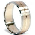 thumbnail image 3 of Pompeii Channel Brushed Wedding Band 14K Gold (,), 3 of 3