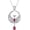 July(Ruby), variant on LONAGO Phoenix Necklace with Synthetic Birthstone Nirvana Rebirth Phoenix Pendant Necklace Gift for Women