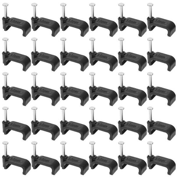 100 Pcs Round Stand Steel Pipe Saddle Clamp Half Saddle Clamp J- Hook Nail Half Inch Pipe Clamp Half Clamp Hanger