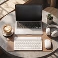 thumbnail image 5 of Kuokaa Wireless Bluetooth Keyboard and Mouse Combo, Compact Slim Keyboard with Low-Profile Keys and Matching Mouse for iOS, Android, Windows, Tablet, Laptop and Smartphone (White), 5 of 6