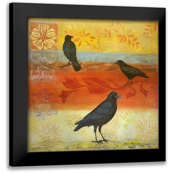 Donharl, Margaret 12x12 Black Modern Framed Museum Art Print Titled - Crow Crossroads