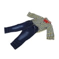 thumbnail image 1 of Conjunto de trajes para niños pequeños Ticfox trajes para bebés trajes largos pantalones vaqueros Diseño de última generación 70cm 80cm 90cm 95cm, 1 of 12