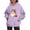 Purple, variant on NinXxx Ladies' Kitty Letter Sleeves Hoodie Casual Pullover Top Sky Blue M