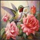 thumbnail image 2 of 5D DIY Con Cuentas Cuadradas Colibrí Del Arte 75x55cm, 2 of 9