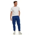 thumbnail image 4 of SOCKS'NBULK 3 Pack of Mens Jogger Bulk Sweatpants, Royal Blue, Comfy Lounge Joggers for Men, 4 of 7