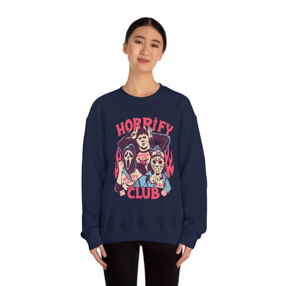 Horrify Club Sweatshirt | Halloween Sweater | Scary Movies Fan | Horror Fan