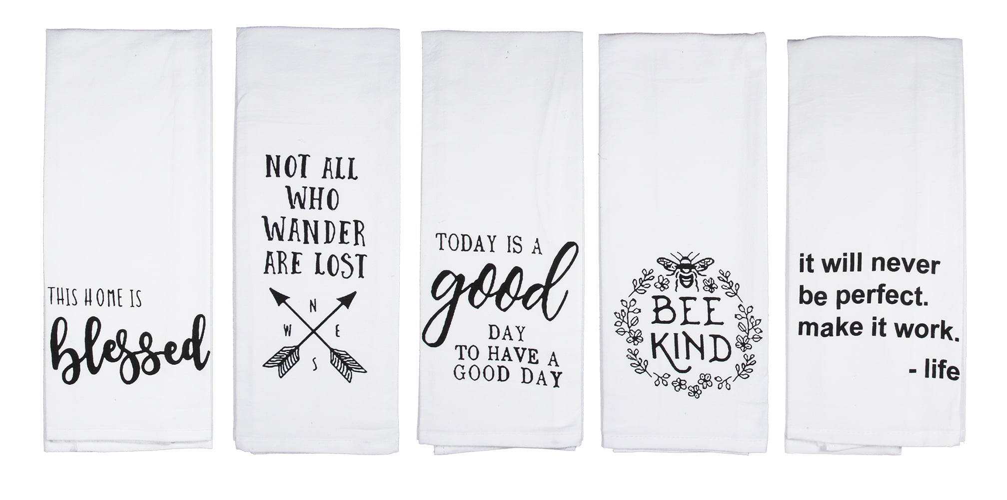 flour sack towels large white lint free cotton towels with sayings Funny Kitchen towels They See me rollin they hatin