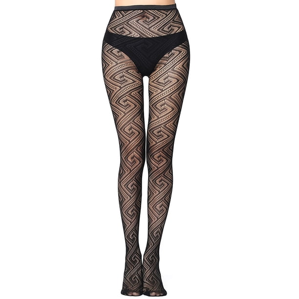 Leggings de malla con perspectiva para mujer, tallas grandes, medias de red, medias de seda para mujer