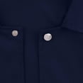 thumbnail image 5 of DPTALR Men's Fashion Solid Color Long Sleeve Lapel Multi-Pocket Casual Workwear Jacket,Navy, L, 5 of 6