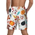 thumbnail image 4 of Goofa Autumn Pumpkins Fall Leaves Printed Men's Swim Trunks Board Shorts Quick Dry Mens Swimming Trunks with Compression Liner,Breathable Fit Hawaii Beach Shorts-Large, 4 of 9
