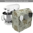 thumbnail image 2 of Owl Stand Mixer Cover, Cool Looking Owls Different Shapes and Sizes Drawing Style Sketch Pattern Print, Kitchen Appliance Organizer Bag Cover with Pockets, 5 Quarts, Brown Reseda Green, by Ambesonne, 2 of 4