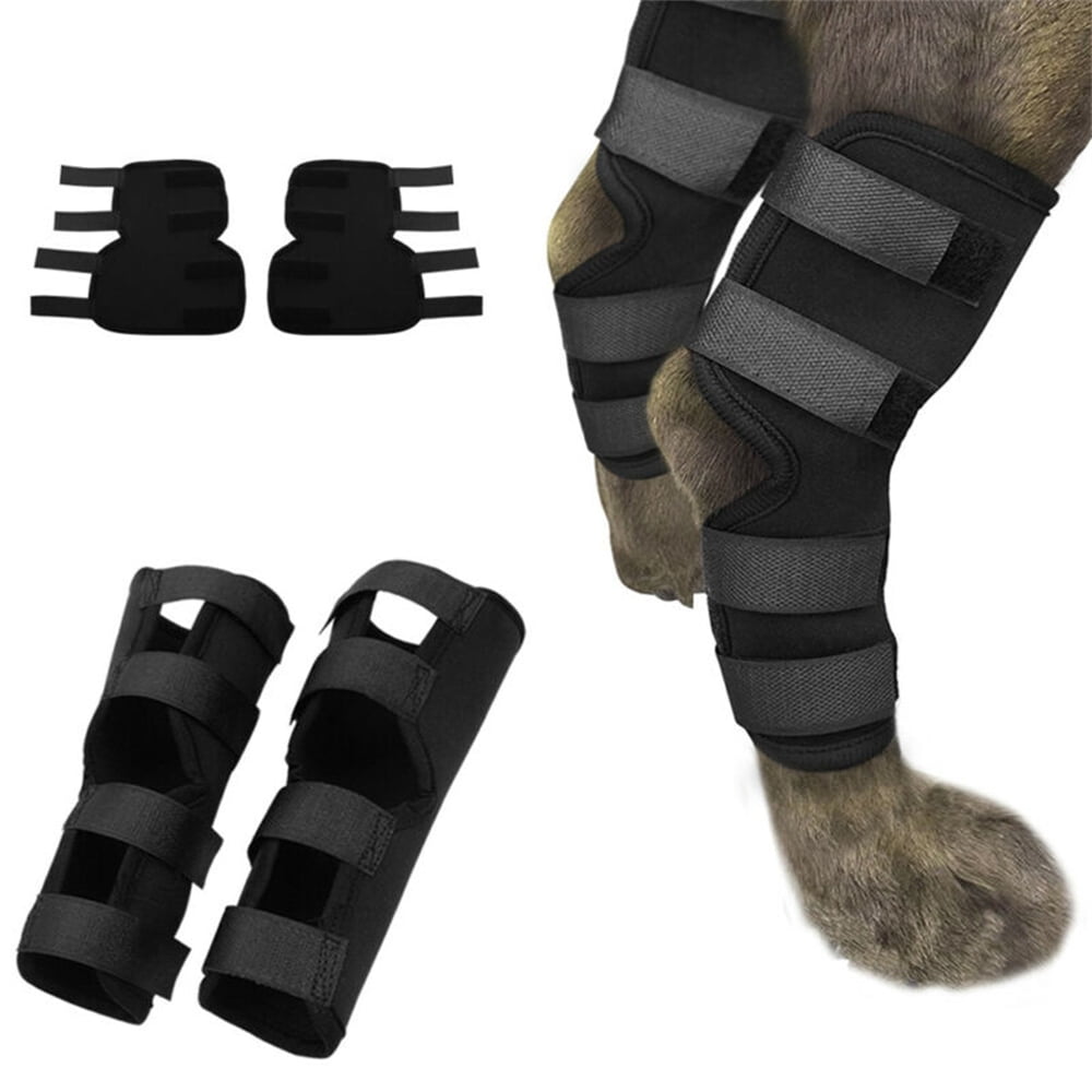 VOOPET Pet Dog Knee Brace for Hind Leg Adjustable Rear Leg Brace Support Dog Bandage Wrap Compression Brace Heals and Prevents Injuries and Sprains Helps Arthritis