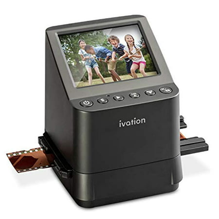 Ivation High Resolution 23MP Film Scanner Converts 135, 110, 126, Black and White, Films Slides and Negatives into Digital Photos, Vibrant 3.5