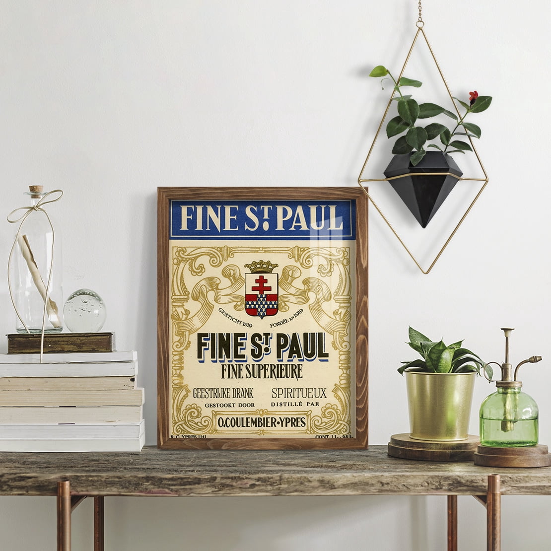 Fine St. Paul -Framed Print w/glass-Walnut