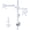 White, variant on BONTEC Dual Monitor Desk Mount for 13"–27" Screens, Adjustable Two-Arm Monitor Stand with C-Clamp and Grommet Base, VESA 75x75/100x100 mm, Supports 22 lbs per Arm