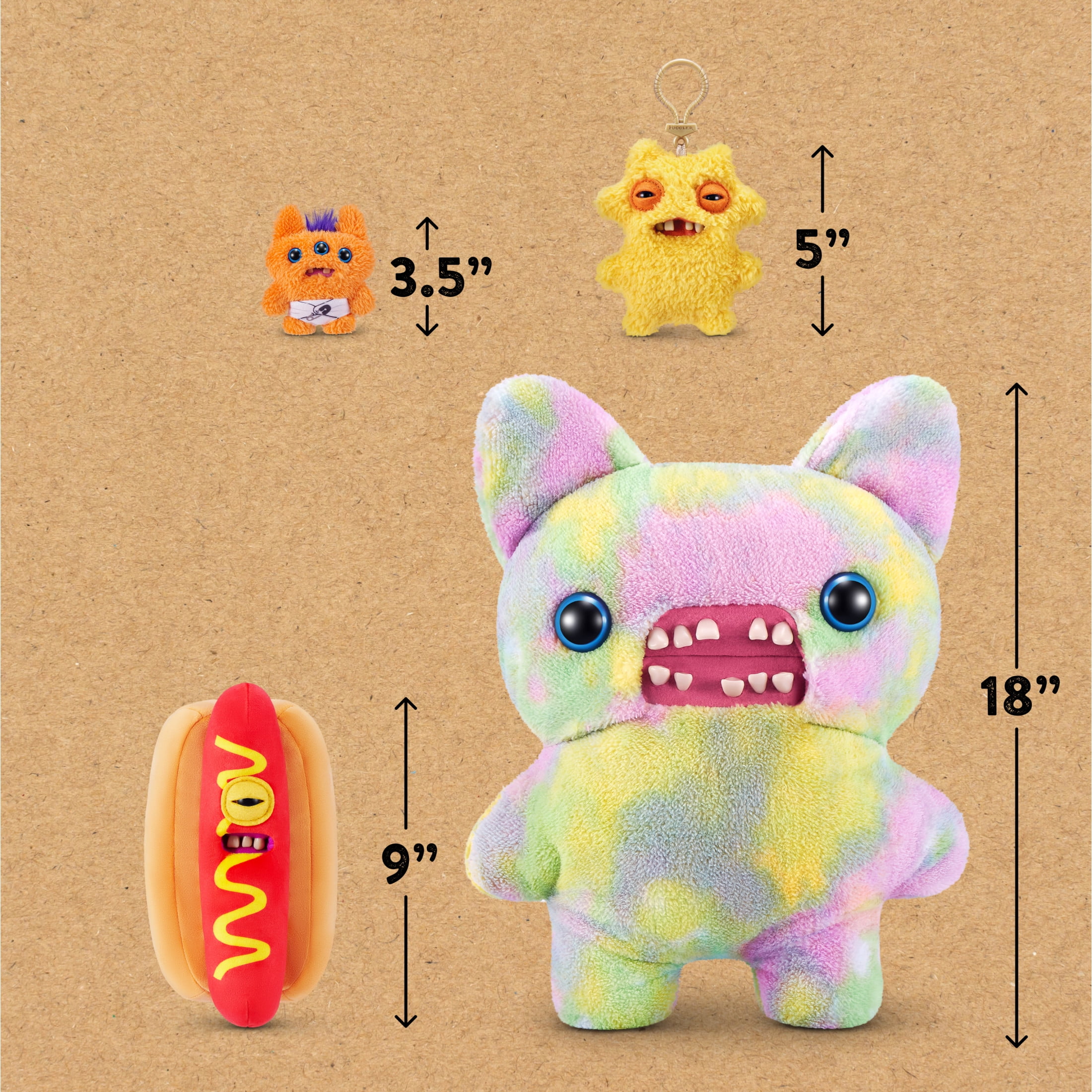 Fuggler Fuggalicious 9 inch (Assorted), Funny Ugly Monster Stuffed Animal Toy by ZURU