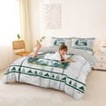 thumbnail image 3 of Catabedysis Watercolor Camper Bedding,Mountain Print Duvet Cover Full For Boys,Multicolor,Light Gray Reversible,3pcs,1 Duvet Cover and 2 Pillowcases, 3 of 6
