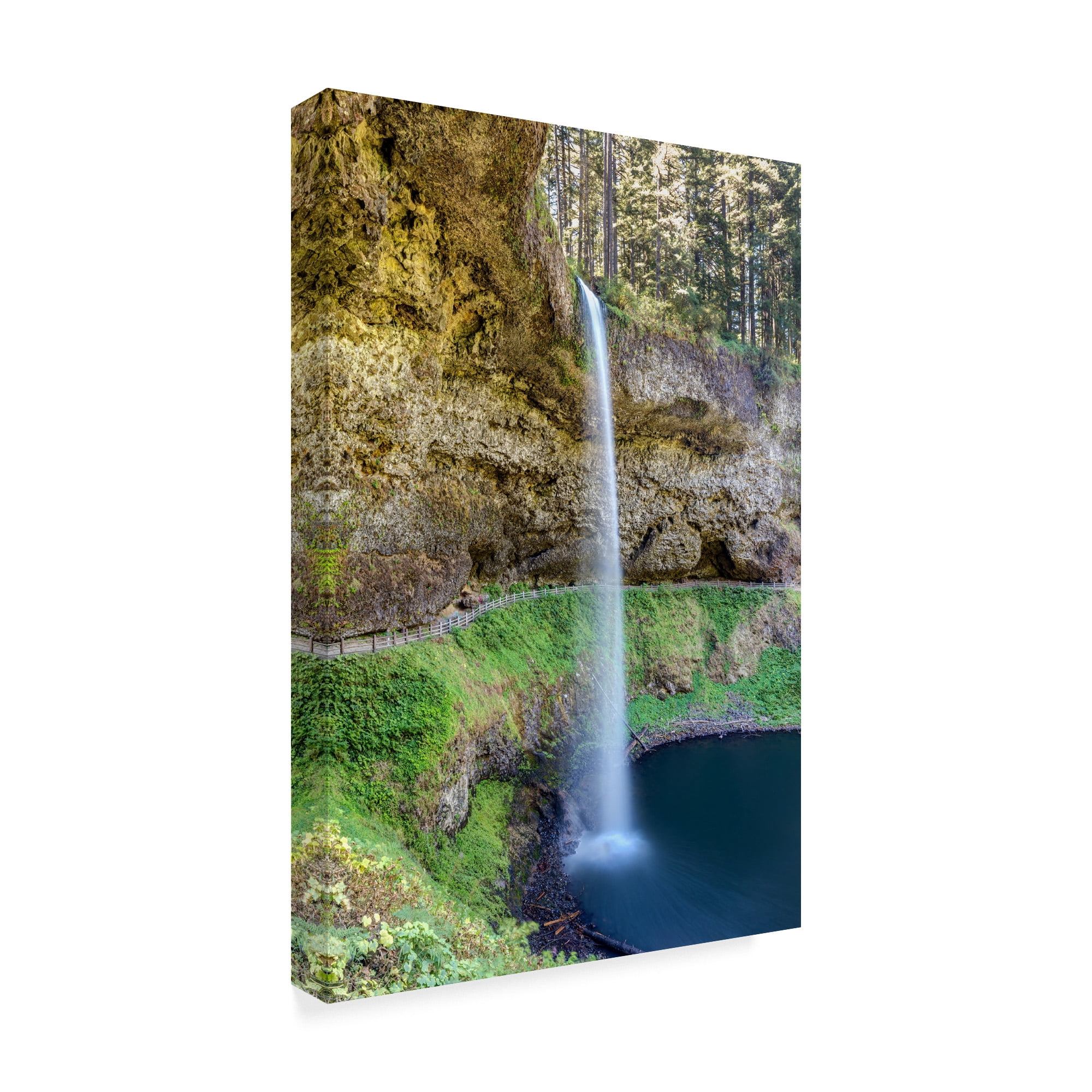 Trademark Fine Art 'South Silver Falls' Canvas Art by Pierre Leclerc