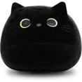 thumbnail image 1 of Black Cat Plush Stuffed Animal Toy Pillow, Fat Black Cat Plush Animal Cat Plush Toy,. Banmo, 1 of 5