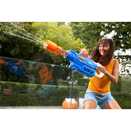 XSHOT WATER GATLING MOTOR SOAKER (FAST FILL) MOTORIZED OUTDOOR WATER BLASTER BY ZURU FOR KIDS, TEENS & ADULTS AGES 8+
