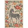 thumbnail image 2 of Well Woven Zebra Floral 5'3" x 7'3" Rug – Vibrant Multicolor, Stain-Resistant & Easy to Clean, 2 of 6
