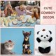 thumbnail image 4 of 40PCS Lucky Horseshoe CowboyHat and Wheel Western Theme Party Supplies for Retro Theme Birthday Decoration, 4 of 5