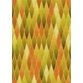 thumbnail image 1 of Ahgly Company Machine Washable Indoor Rectangle Transitional Deep Yellow Area Rugs, 7' x 10', 1 of 7