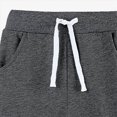 thumbnail image 7 of NOLDARES Wide Leg Sweatpants for Boys Joggers Baggy Sweat Pants Drawstring Elastic Waist Athletic Casual Pants(W132-Dark Gray), 7 of 7