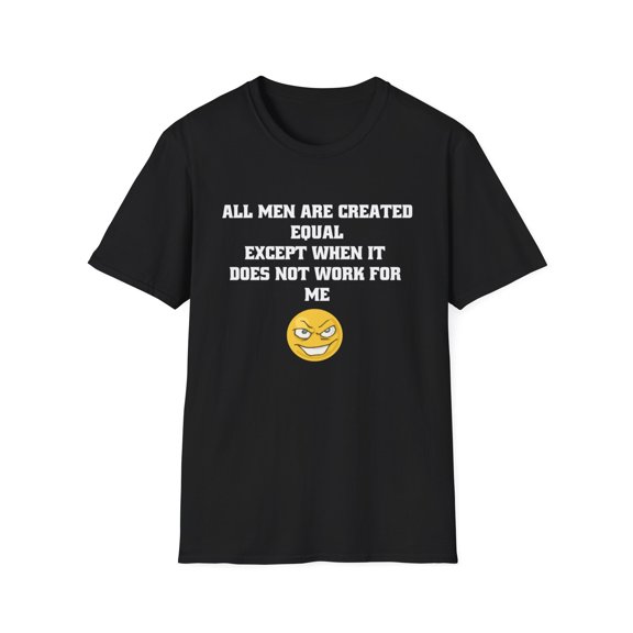 Funny Equal Comedy Face Graphic Novelty Tees