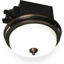 Akicon Bathroom Exhaust Fan with Light 110CFM 1.5 Sone Ventilation Fan Bronze Finish(3x9W GU24 Base LED Bulbs and 1pcs E12 Nightlight Included)