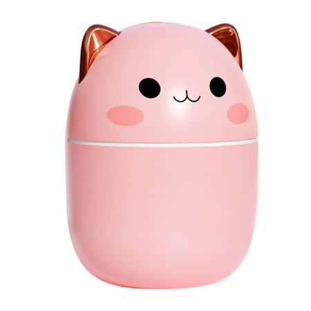 

250ml Hotel With LED Light USB Powered Cute Cat Desktop Home Car Air Humidifier
