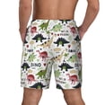 thumbnail image 4 of Uemuo Dinosaur Pattern Mens Swim Trunks Quick Dry Board Shorts with Mesh Lining, Stretch Beach Shorts Quick Dry No-Chafing Board Shorts-Large, 4 of 9