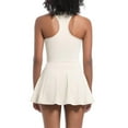 thumbnail image 7 of Kaemgyyd Womens Tennis Dress with Built in Shorts Summer Zipper Front Golf Athletic Dress Stretch Racerback A-Line Mini Dress, 7 of 7