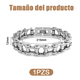 thumbnail image 2 of Pulsera Cadena Biker Moto Punk Acero Inoxidable Belug  plateado, 2 of 4