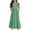 Green1, variant on ShomPort Girls Ruffle Sleeve Maxi Dress Summer Loose Round Neck Flowy Tiered Dress with Pockets