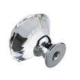 thumbnail image 3 of WALFRONT 16PCS Drawer Knobs 40mm Diamond Shape Crystal Glass Cabinet Knob Kitchen Cabinets Dresser Cupboard Wardrobe Clear Pulls Handles, 3 of 9