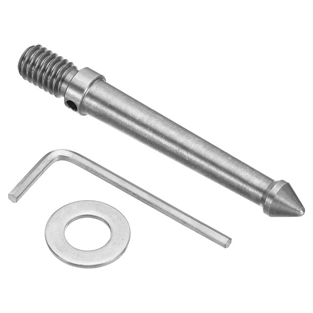 Unique Bargains 3/8 Inch Thread Tripod Spike 80mm Camera Tripod Ground Spike Screw Stainless Steel Spike Mount Adapter, Silver